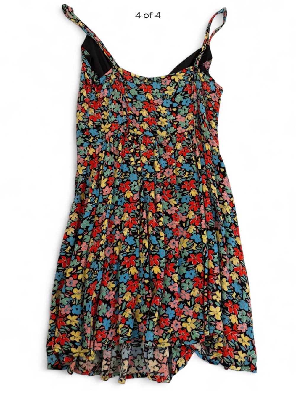 Hazel boutique floral mini dress with adjustable straps size small - Picture 4 of 4